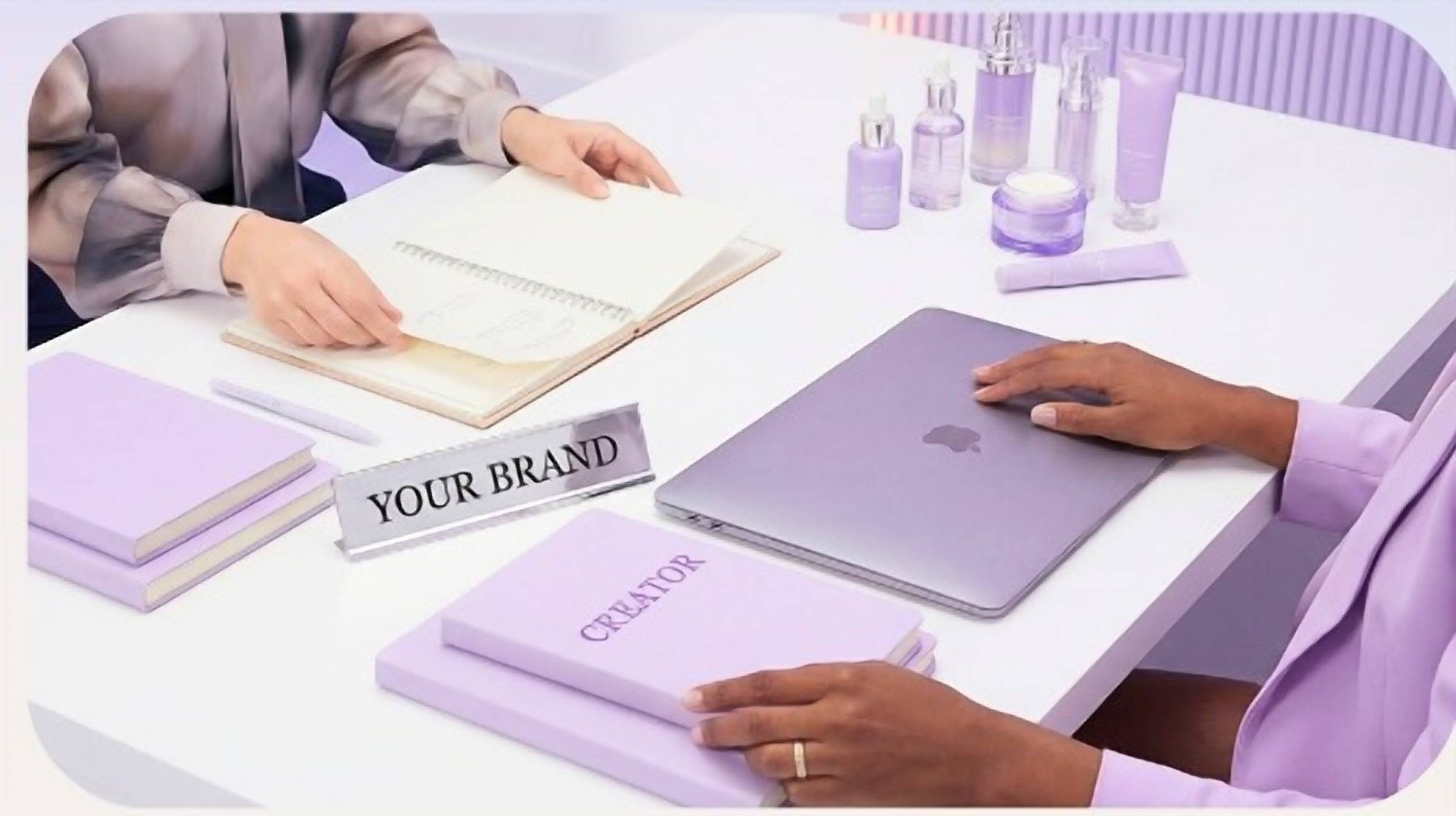 Brand and creator collaborating